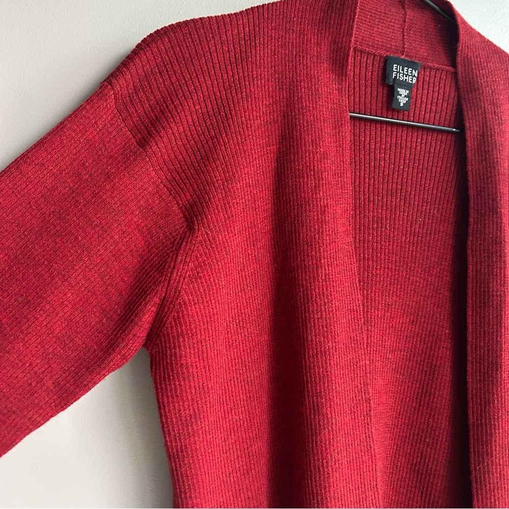 EILEEN FISHER ⭐️NEW⭐️ italian wool cardigan jacket cinnibar